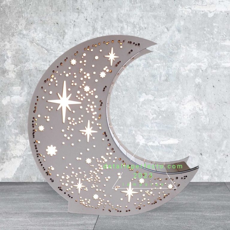 Lámparas personalizadas para niños y adultos Lámpara personalizada con forma de luna